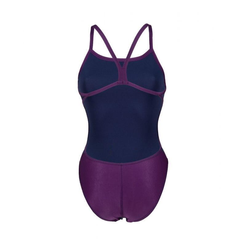 Costume da bagno intero da donna con schiena scoperta Challenge Back Viola 6/7
