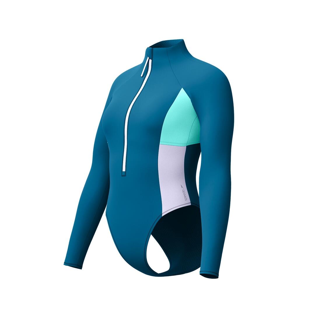 Maillot de bain femme Speedo L/S Clrblck Zip 4/7