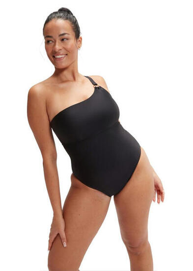 Maillot de bain asymétrique gainant Speedo - Noir - Taille 34