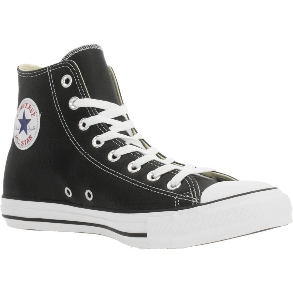 Baskets Converse Chuck Taylor HI Leather, Noir, Unisexe 5/5