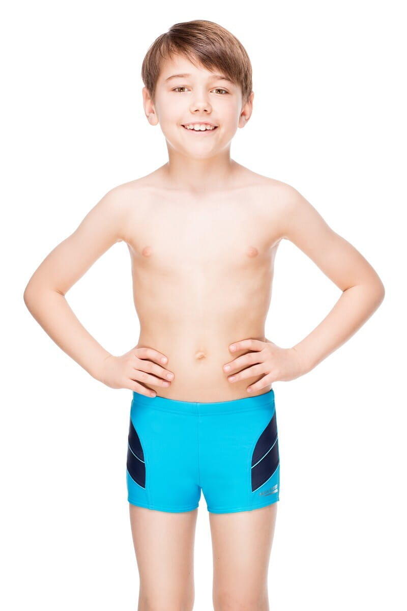 Malla corta natación niño Aqua Speed Andy, azul claro 4/6