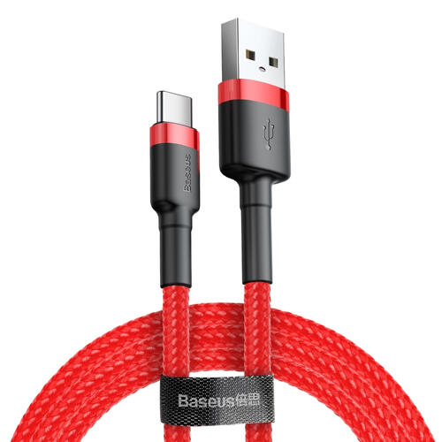 BASEUS Kabel Baseus Cafule USB-A/USB-C QC 3.0 3A 1 m - Červený