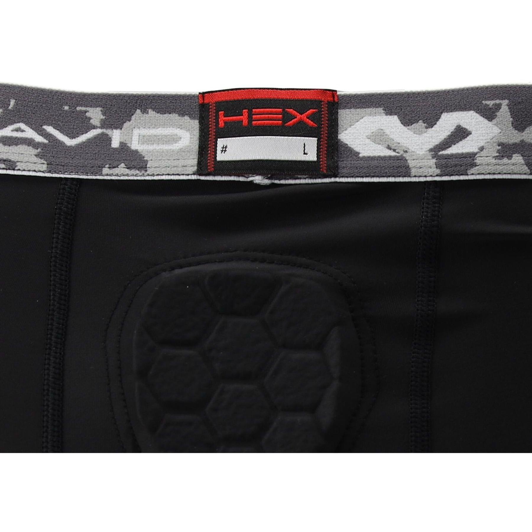 McDavid Uomo - Gamba a compressione 3/4 Hex Thudd 5-Pad 6/6
