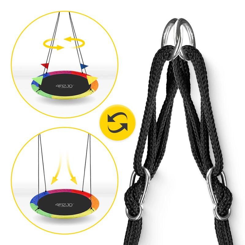 Leagăn de grădină pentru copii S Cuib de Cocor 4FIZJO 90 cm