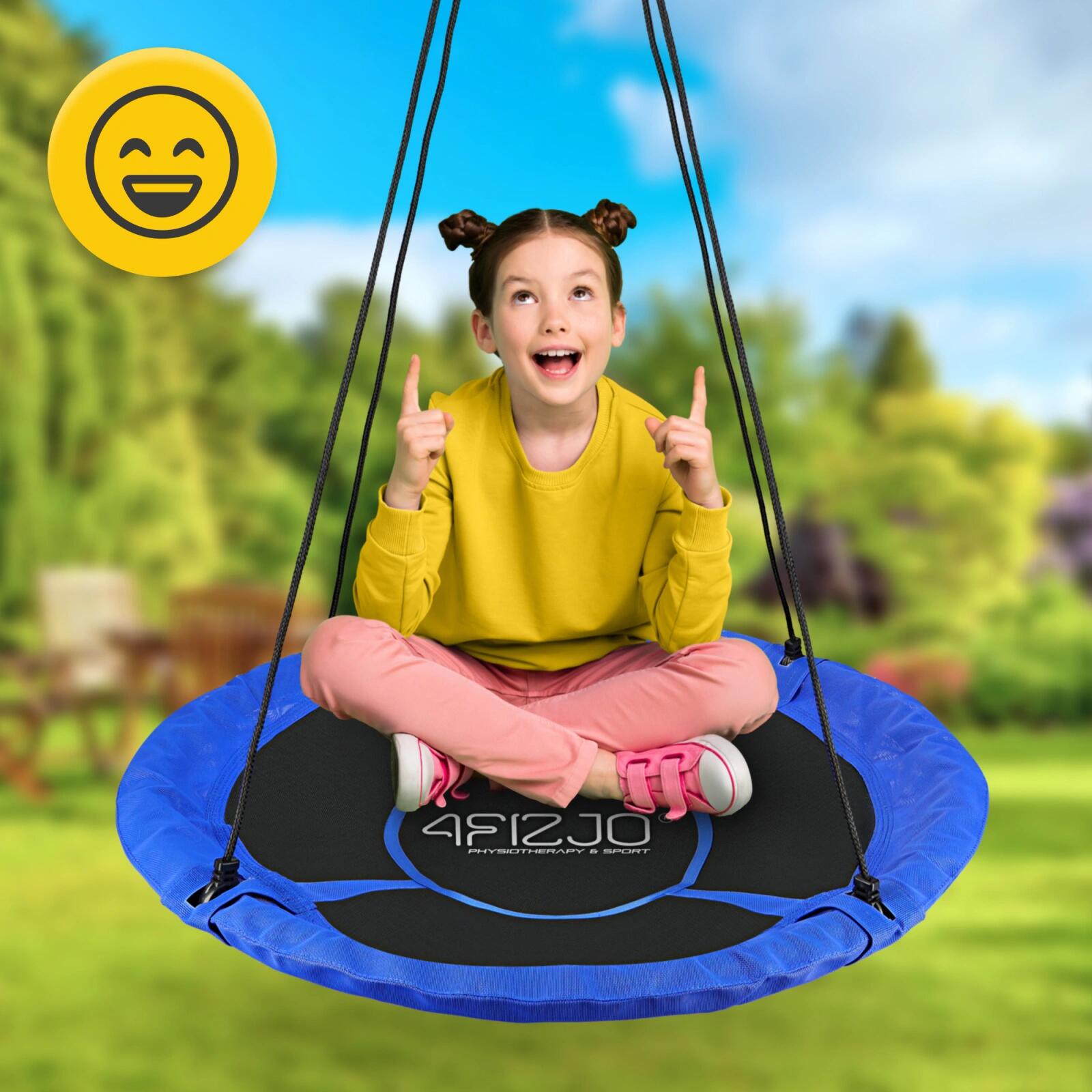 Huśtawka ogrodowa dla dzieci S Bocianie Gniazdo 4FIZJO 90 cm 4/7