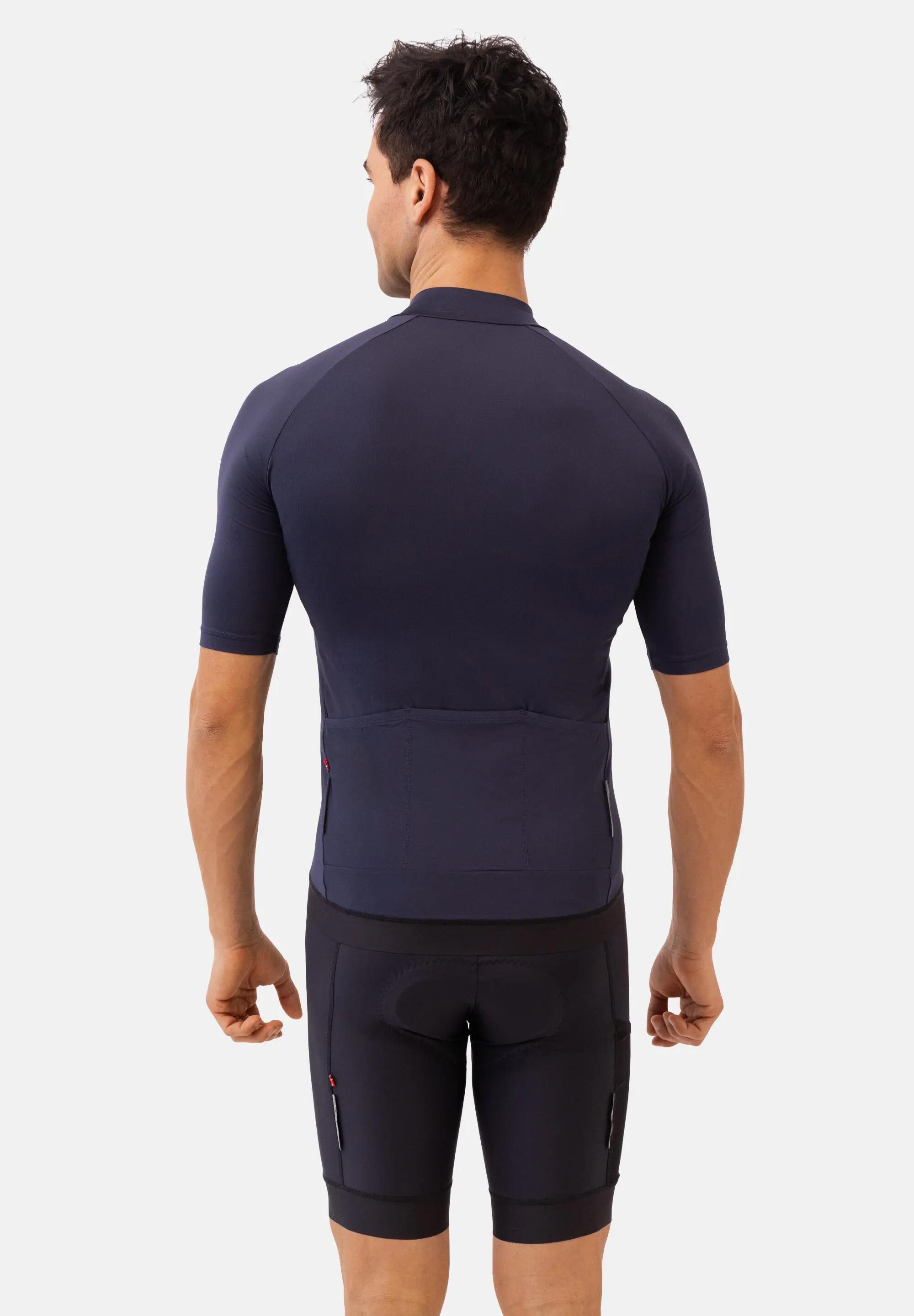 Maglia ciclismo uomo manica corta con zip intera 4/5