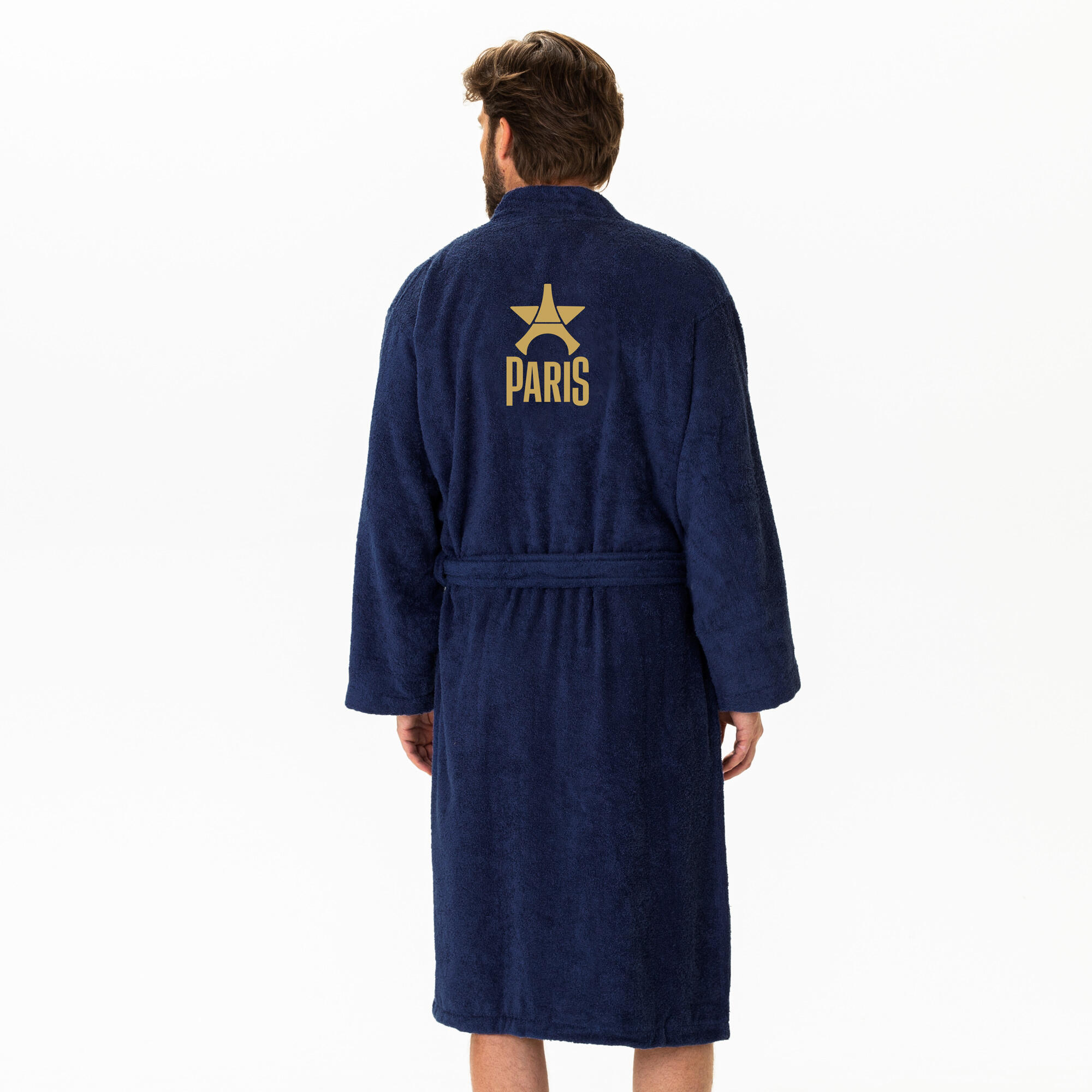 Peignoir de bain adulte 100% coton football Paris - Europe 2/5