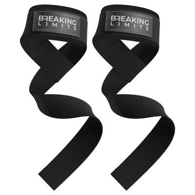 Lifting straps - lifting grips/hooks - deadlift straps - zwart
