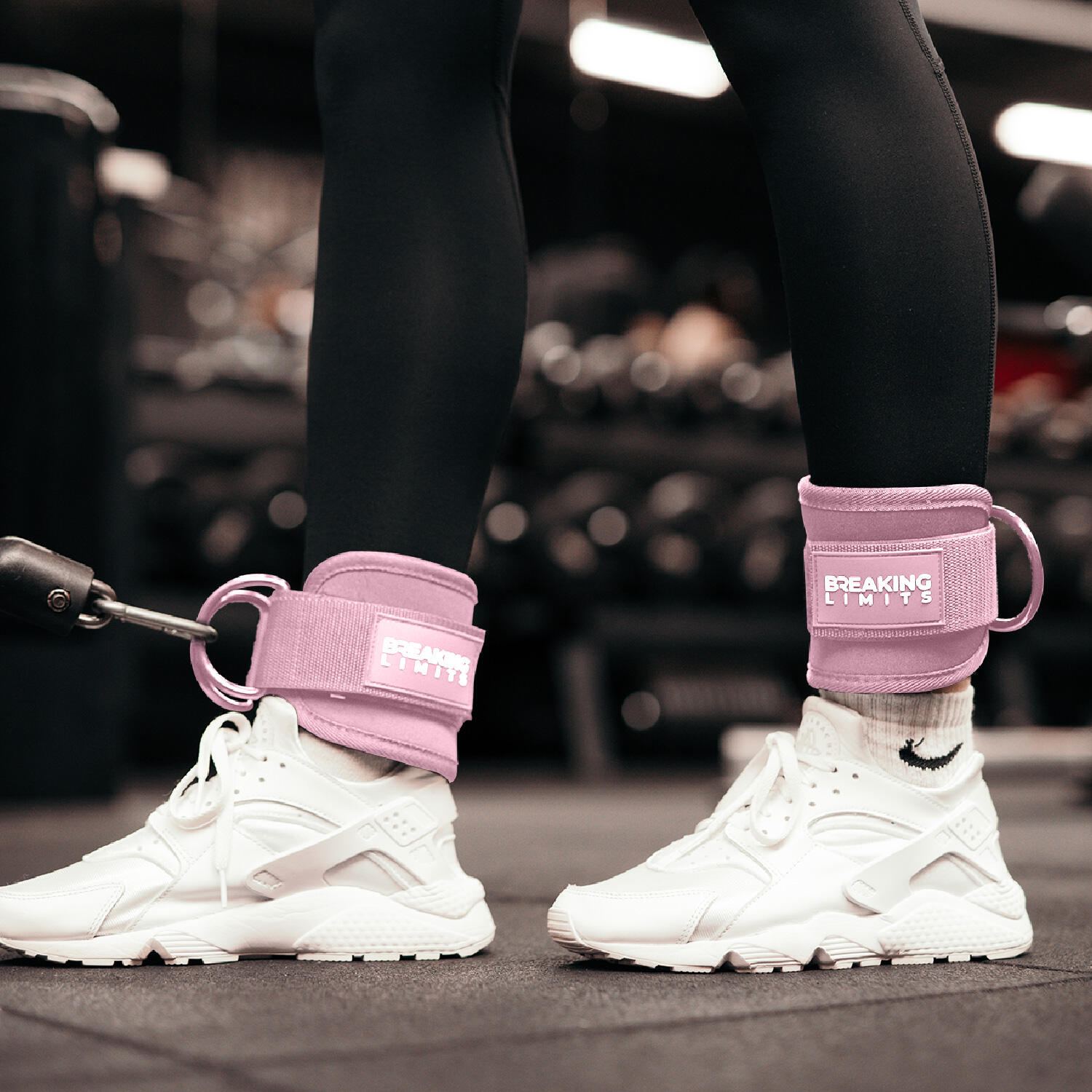 Ankle straps fitness – sangles de cheville - rose 3/3