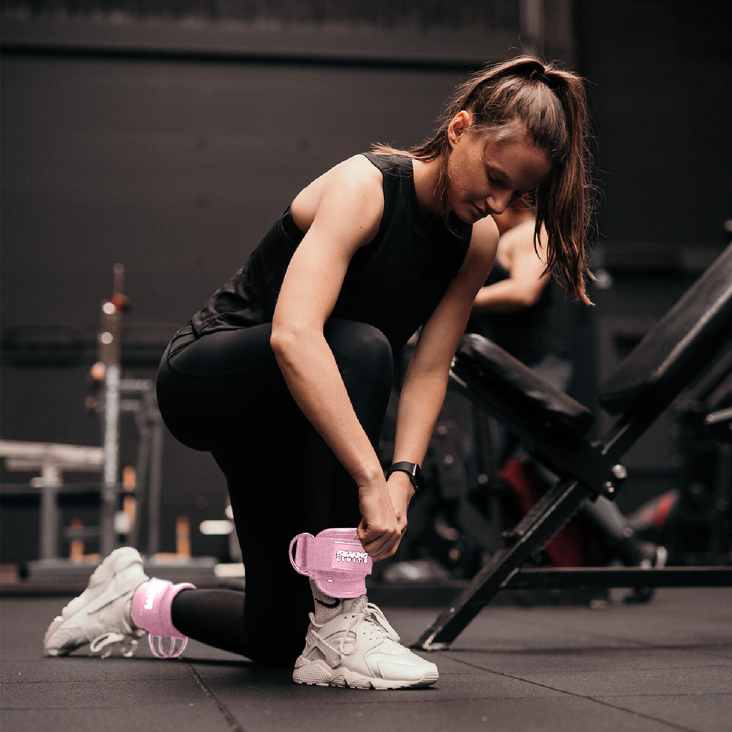 Ankle straps fitness – sangles de cheville - rose 2/3