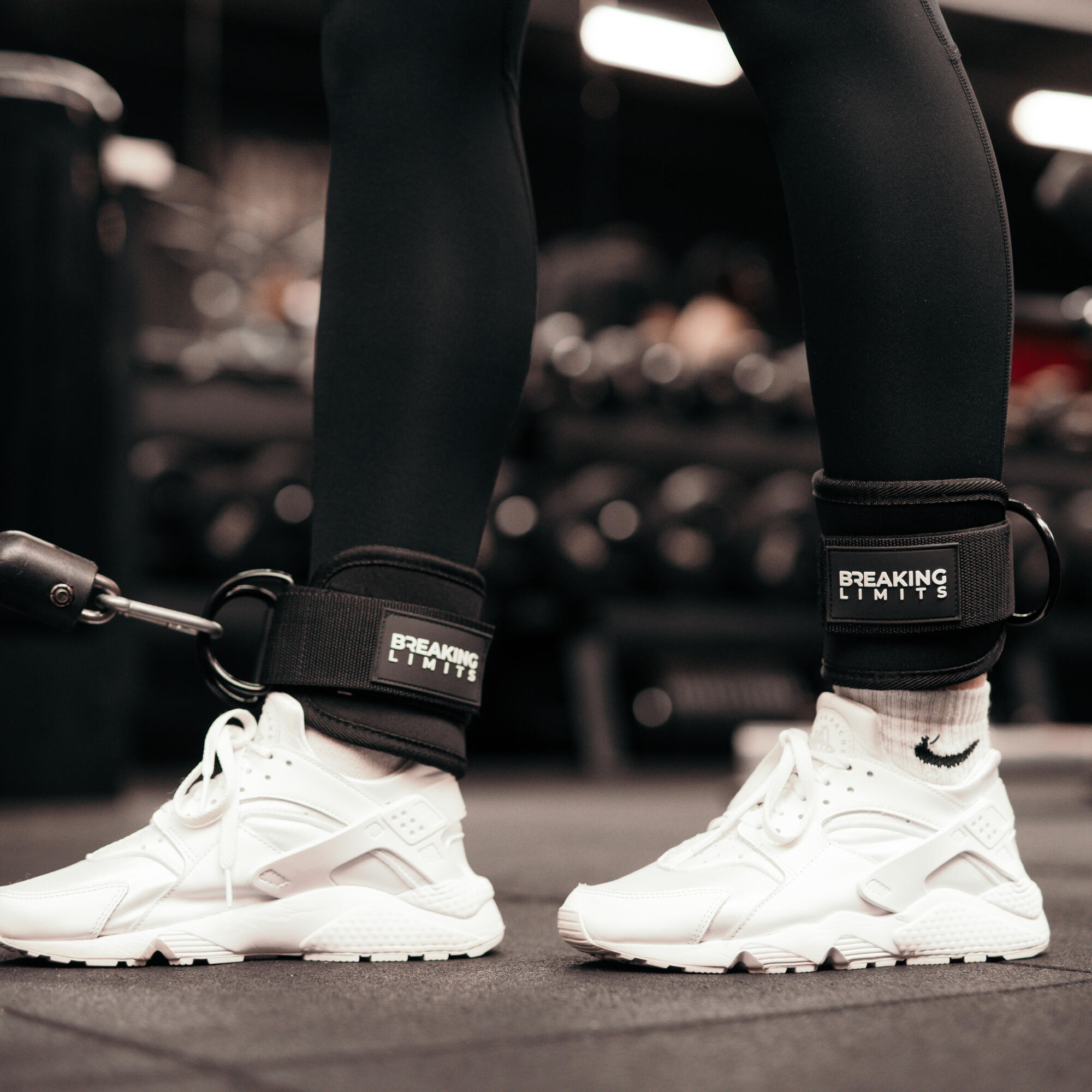Ankle Strap Fitness – Enkelband Fitness – Enkel Straps – Zwart 2/5
