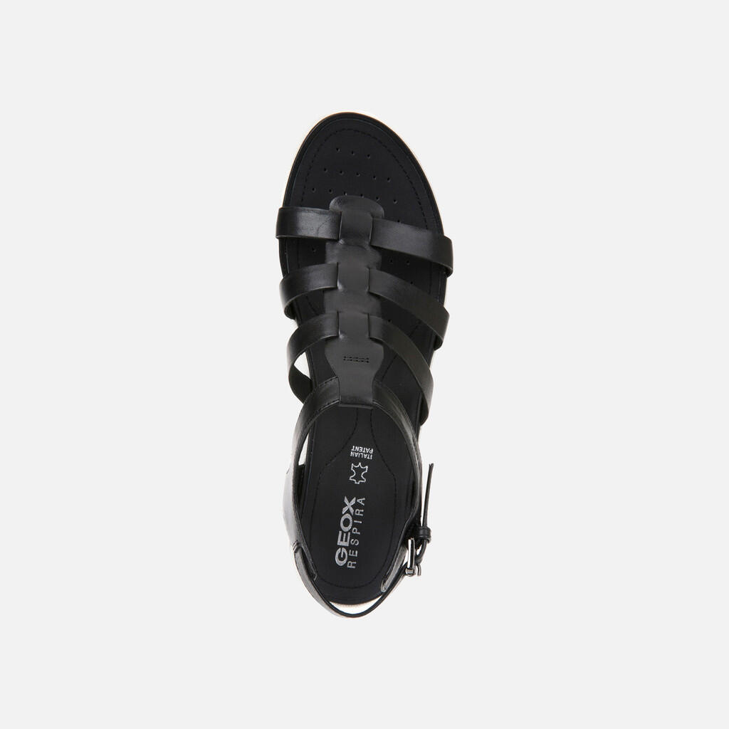 Sandales Femme D SANDAL VEGA Noir 6/7