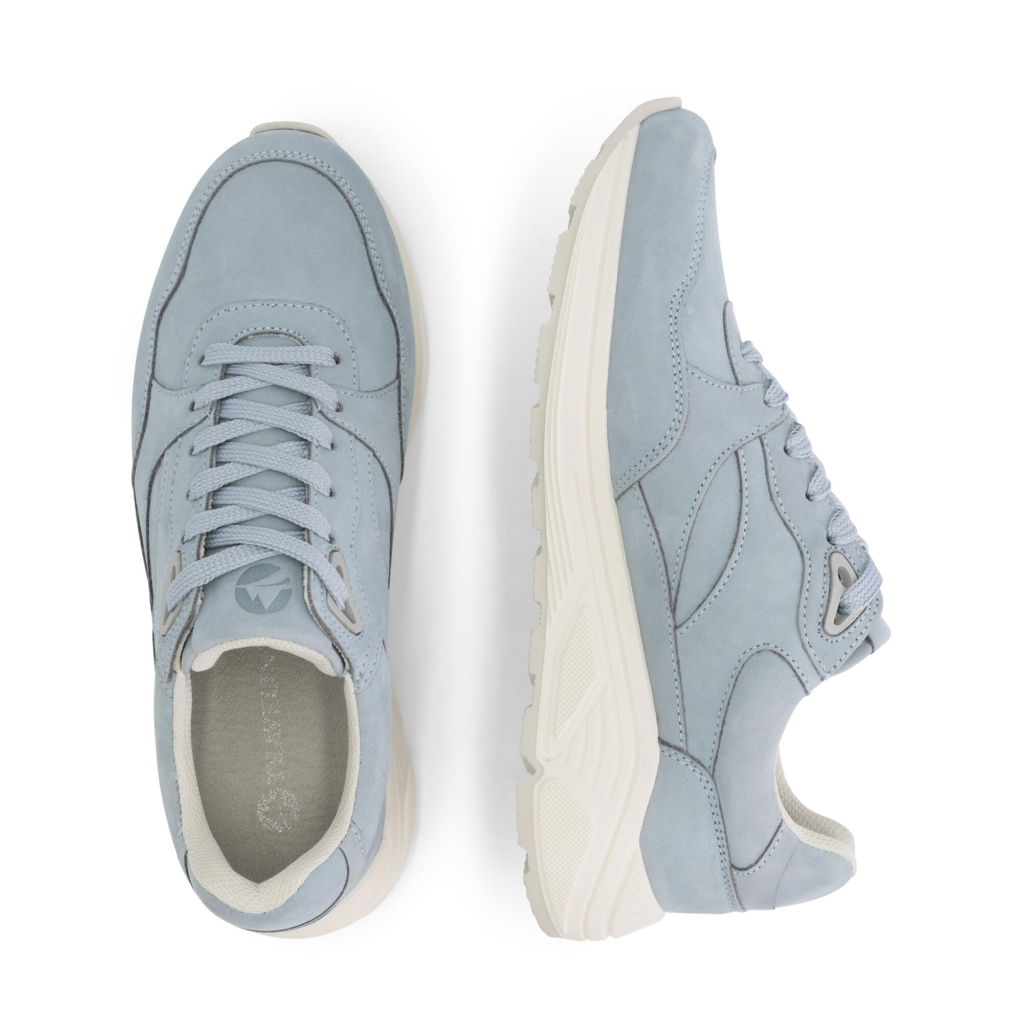 Rampton Donna - Sneakers - Nabuk - Azzurro 4/7