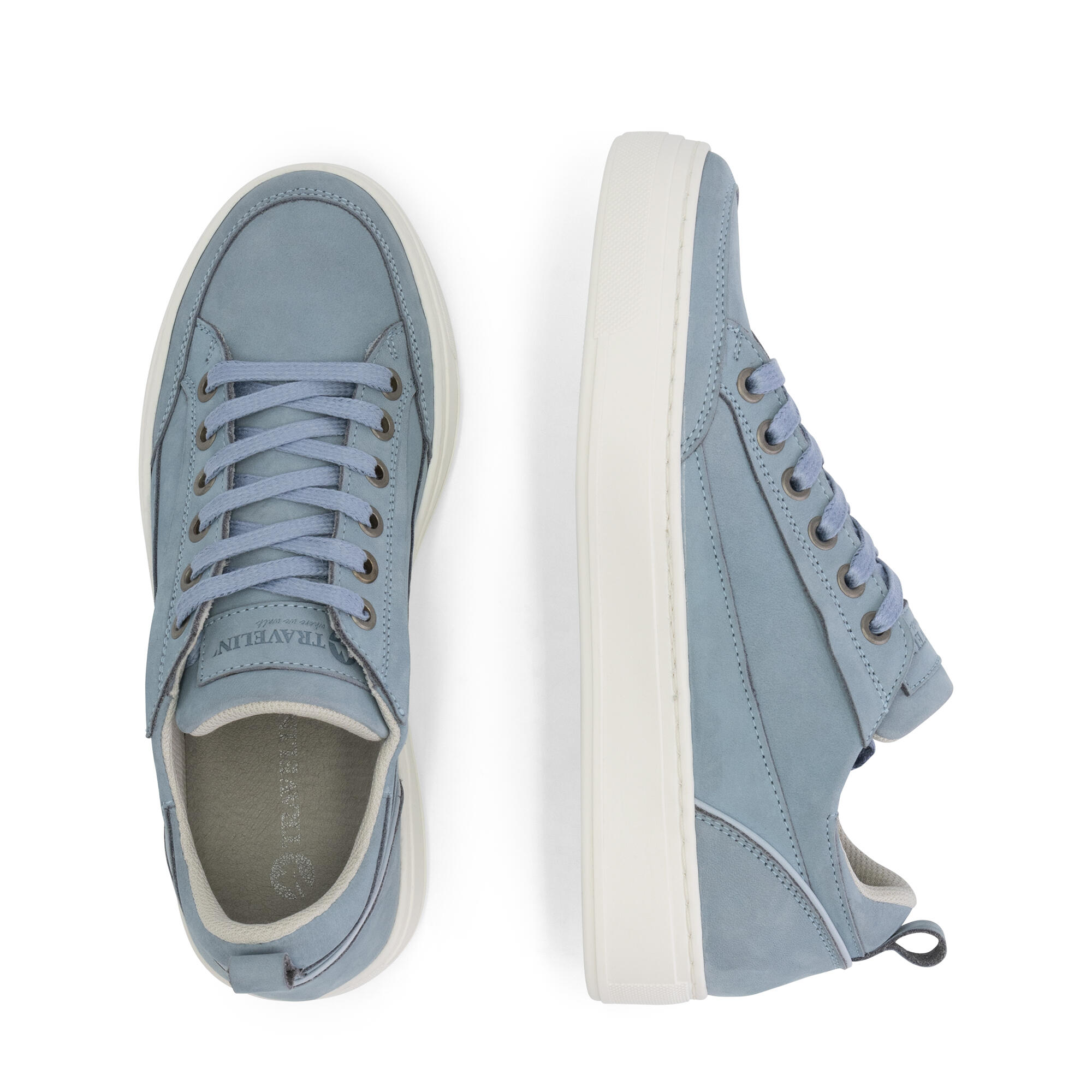 Cumbria Donna - Sneakers - Nabuk - Azzurro 4/7