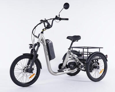 Triciclo elettrico per adulti EVASION EVO con motore centrale da 95 Nm