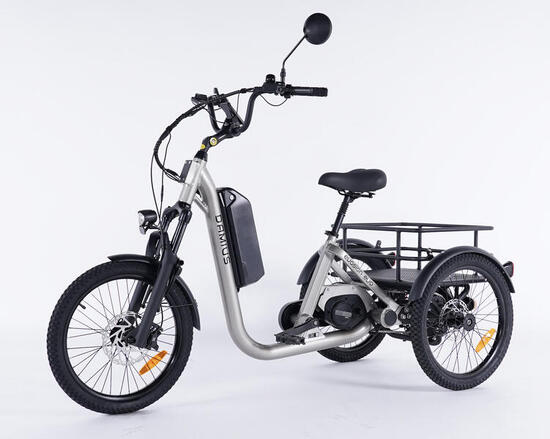 Tricycle adulte électrique EVASION EVO moteur pédalier 95Nm - Roues 20