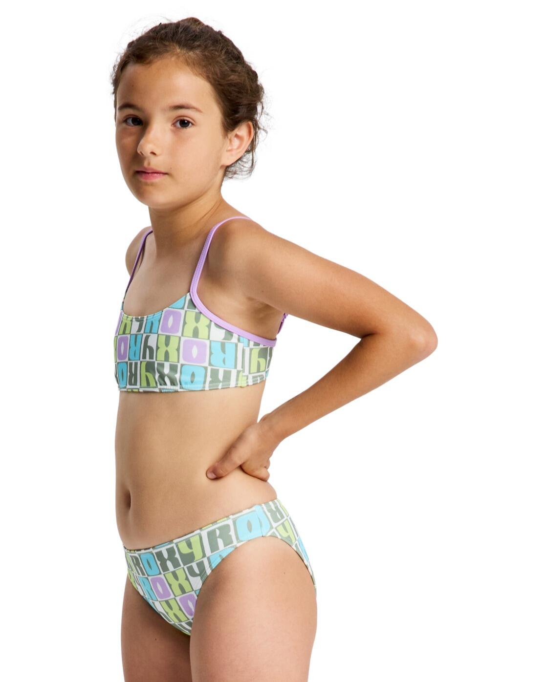 Bikini bralette LETTER UP SET Verde Niña 3/4
