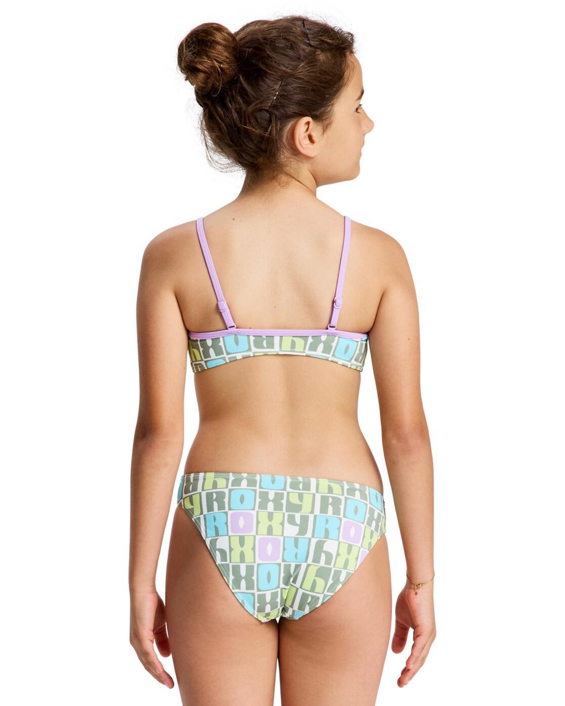 Bikini bralette LETTER UP SET Verde Niña 2/4