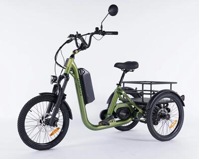 Evasion evo elektrische driewieler voor volwassenen met 95 nm middenmotor