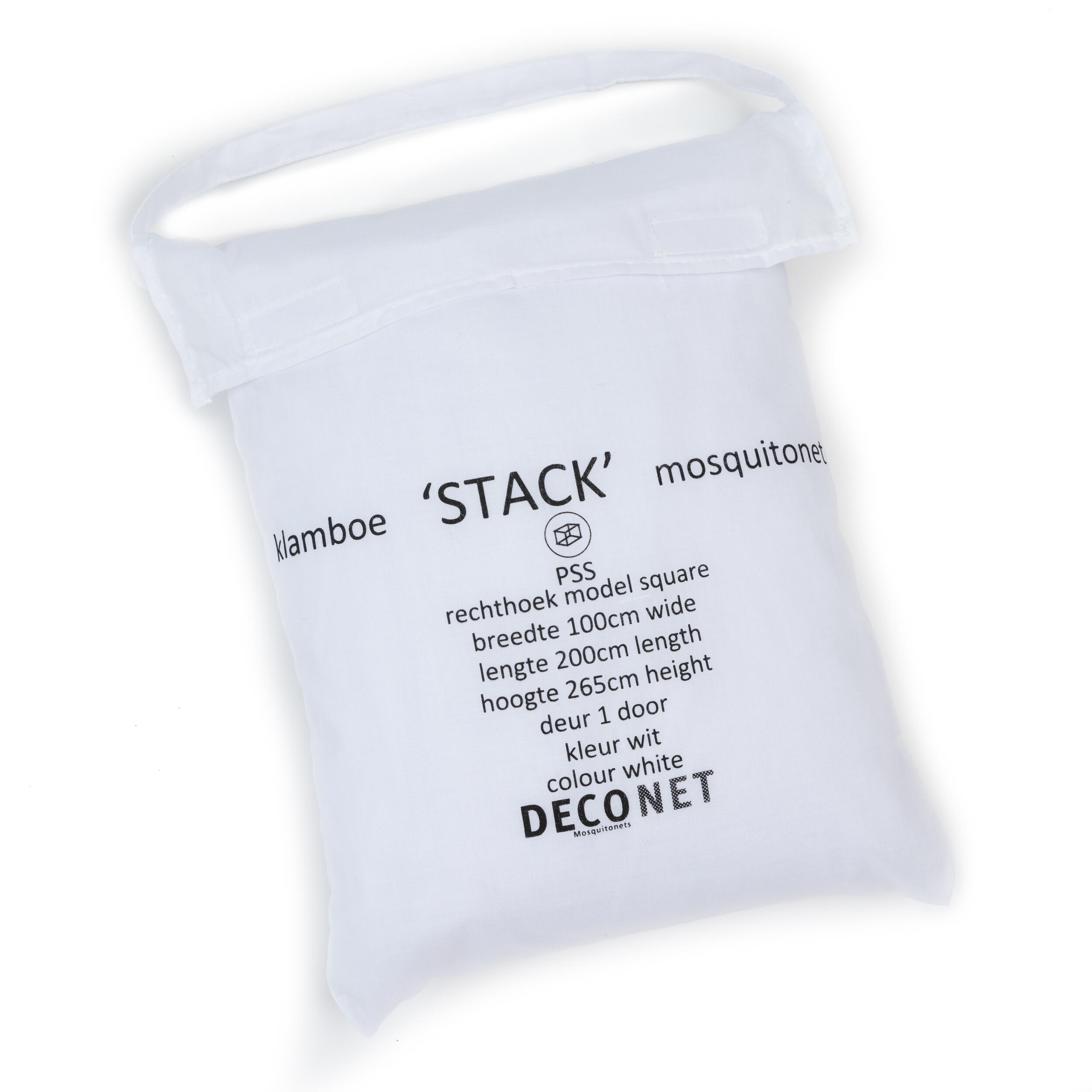 Deconet klamboe - STACK - L200x B100x H270cm WIT - stapelbed/ hoogslaper 7/7