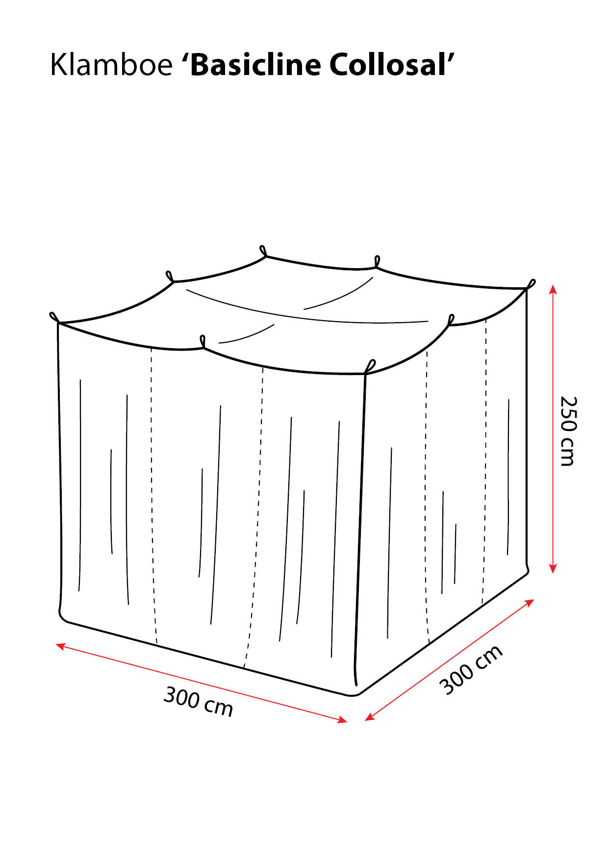 Deconet Breeze  Moskitonetz Colossal 300 x 300 cm 6/7