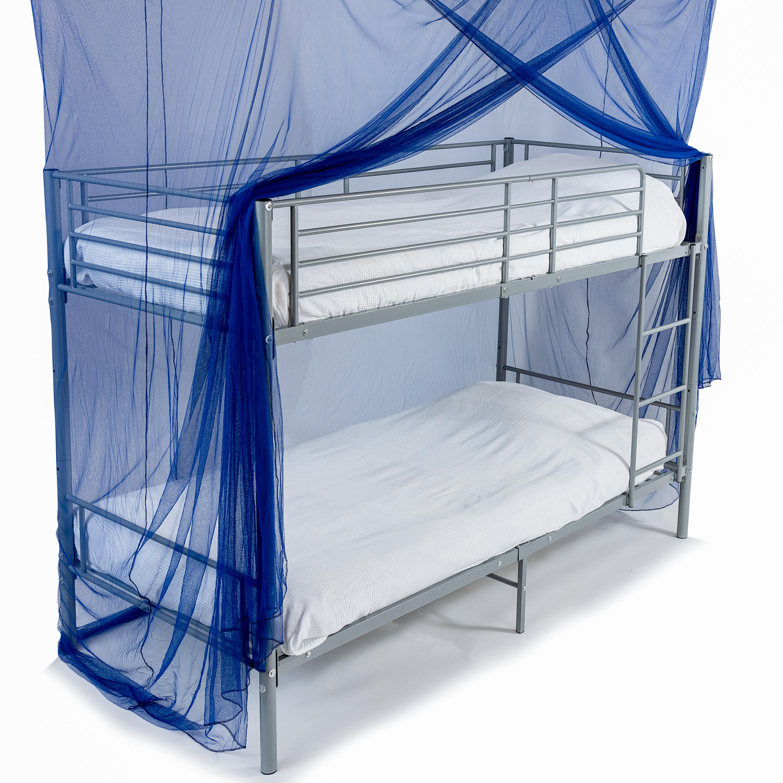 Deconet klamboe - STACK - L200x B100x H270cm BLAUW- stapelbed/ hoogslaper 6/7