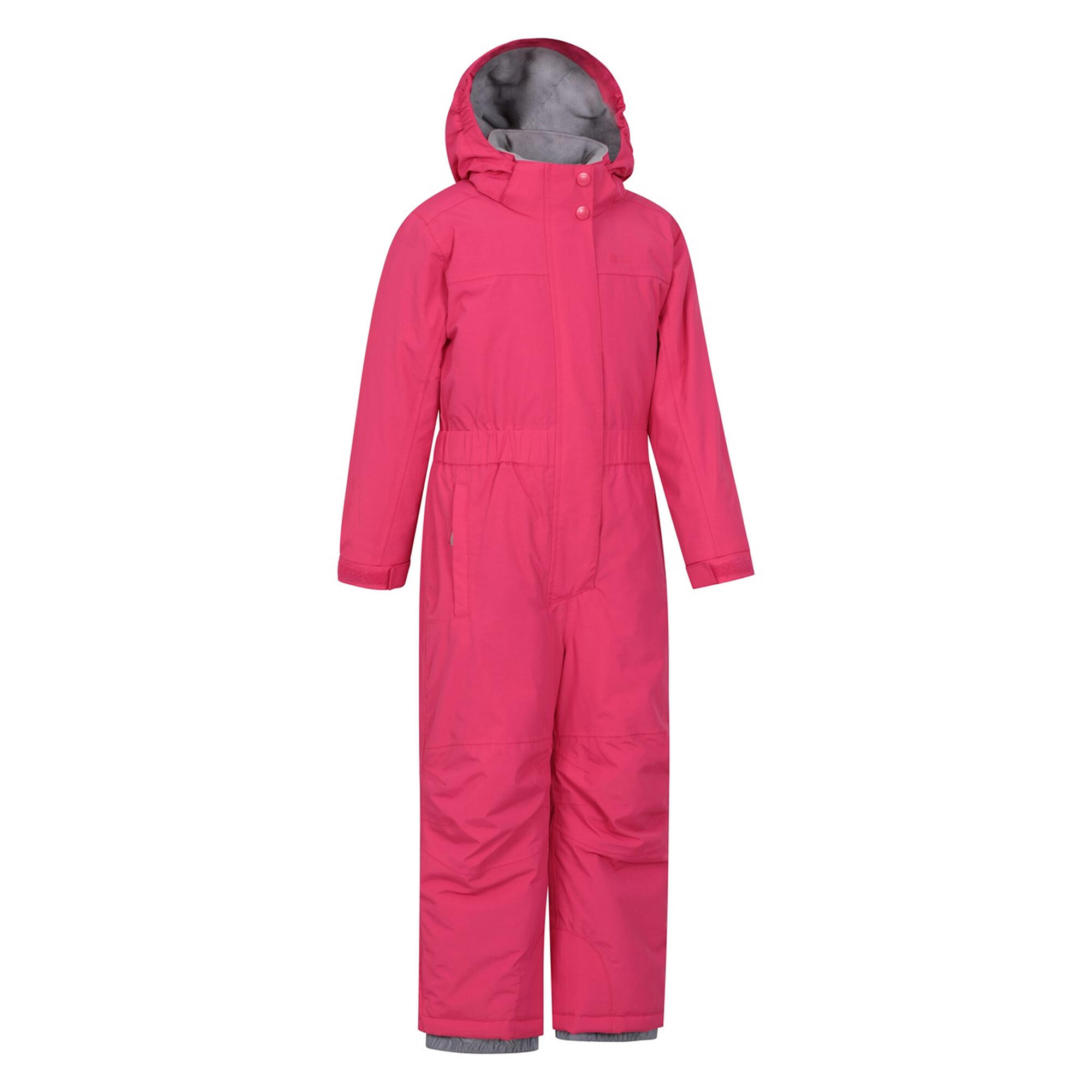 Childrens/Kids Cloud All In One Waterproof Snowsuit (Pink) 4/4