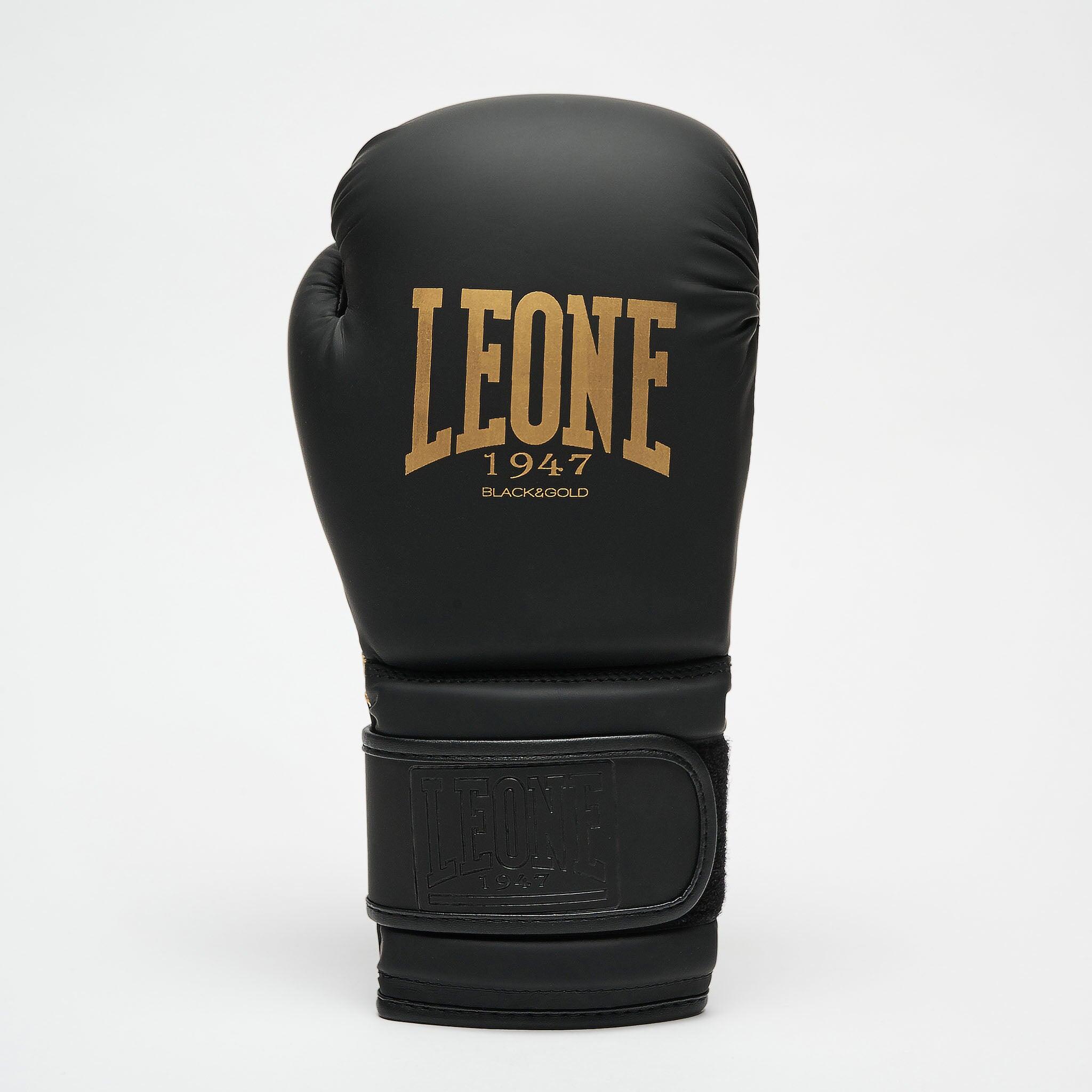 Leone1947 Guantes de boxeo IDOL 10 oz negro y dorado 2/7