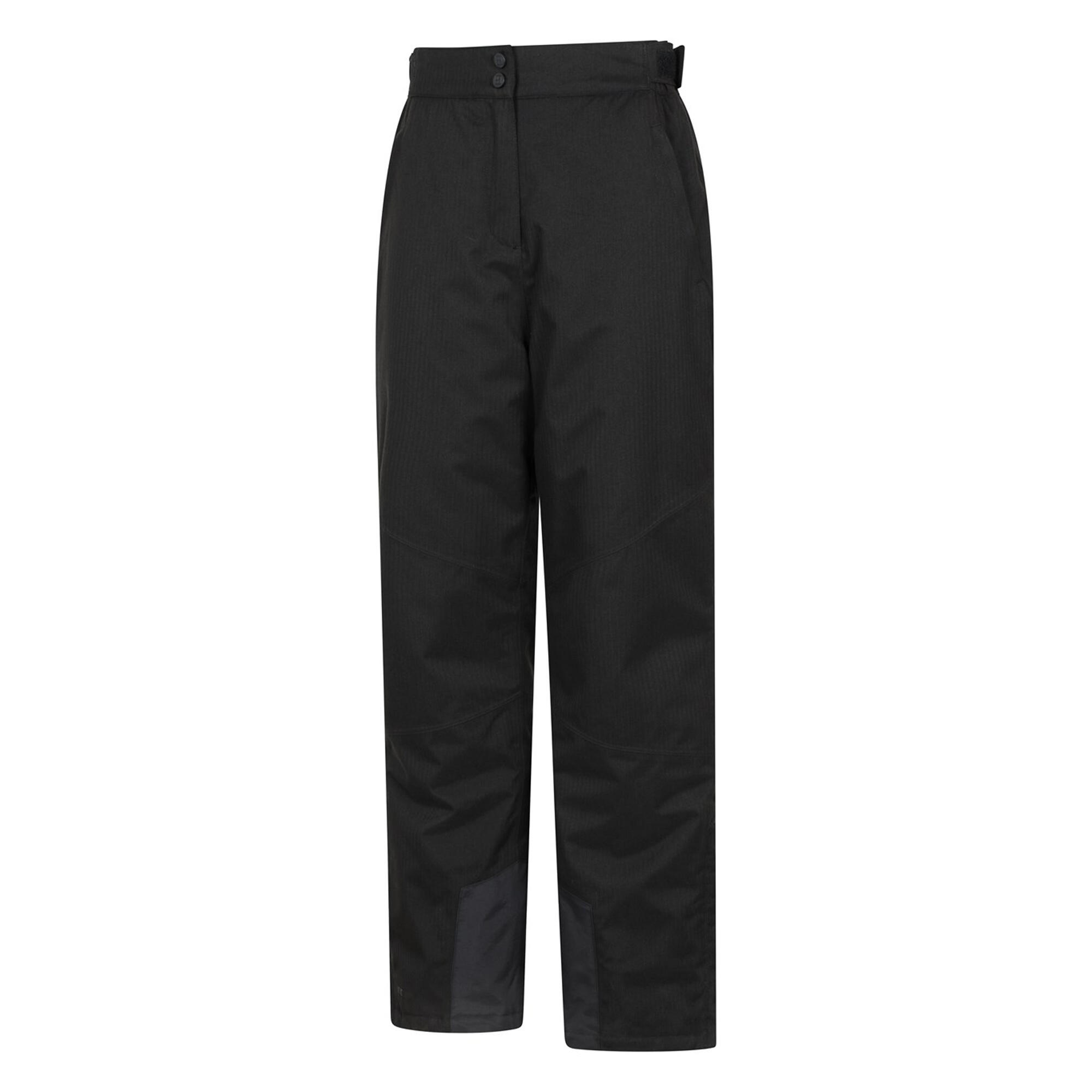 Donna Pantaloni Da Sci Mountain Warehouse Blizzard II Nero Corvino 3/4