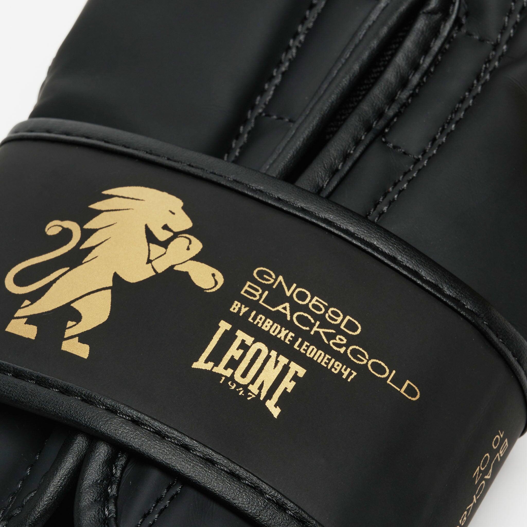 Leone1947 Guantes de boxeo IDOL 10 oz negro y dorado 6/7