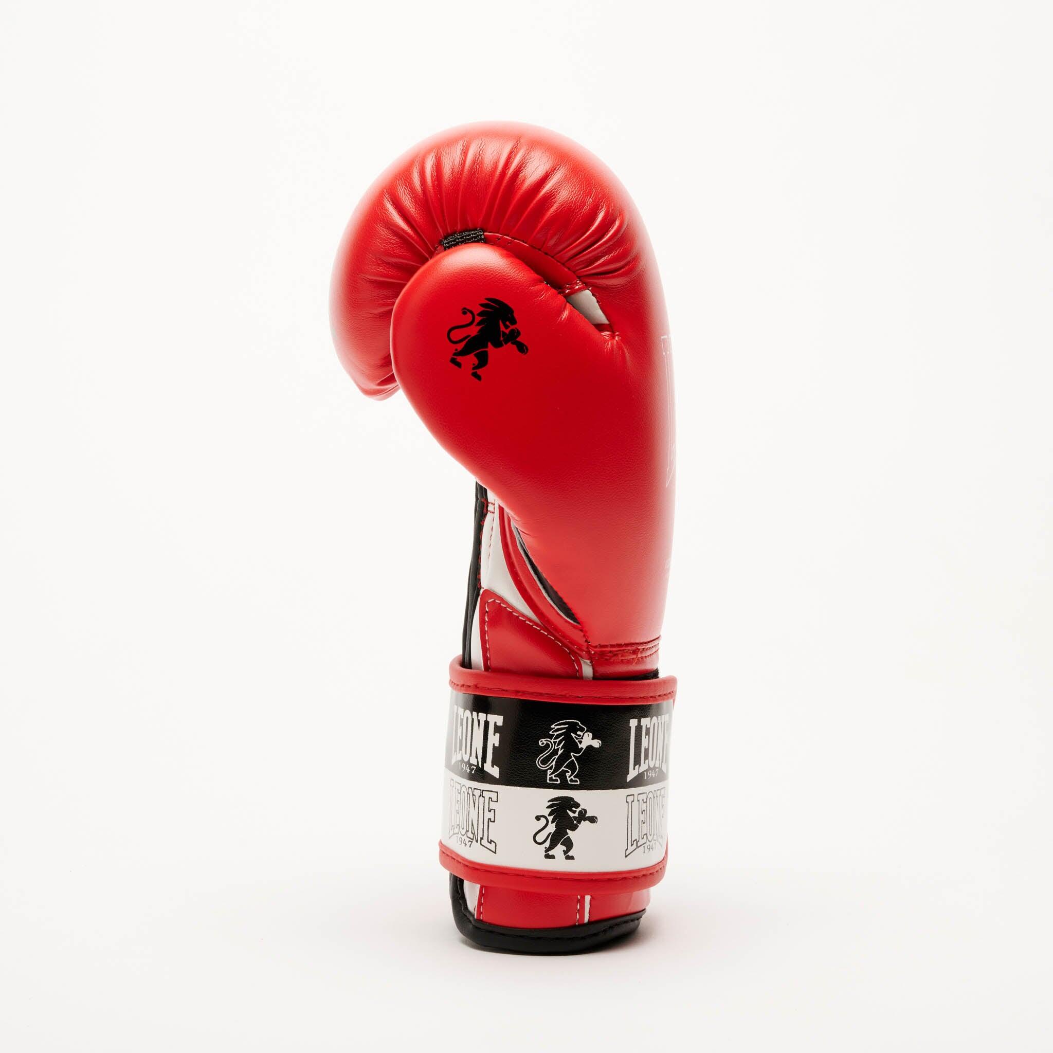 Guantes de boxeo infantiles Leone1947 ICONIC rojos 6 oz 3/7