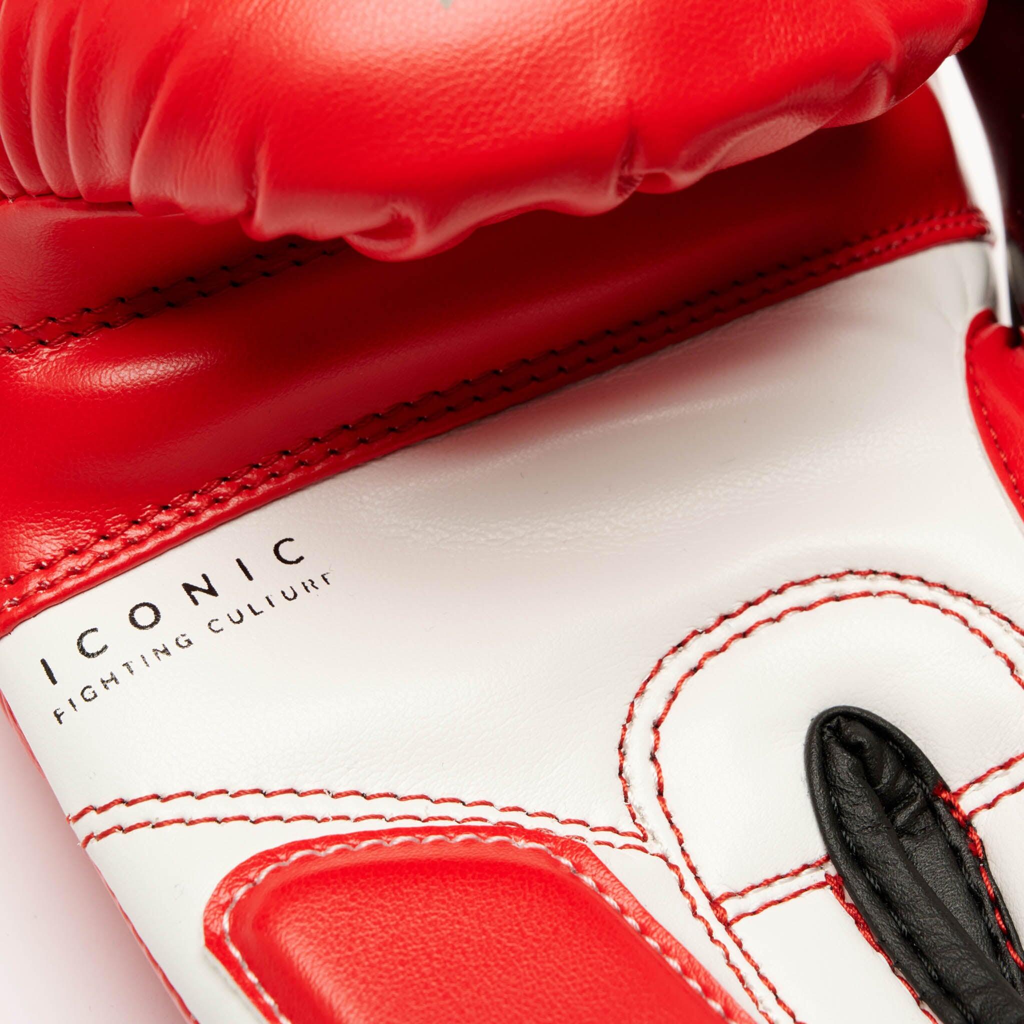 Guantes de boxeo infantiles Leone1947 ICONIC rojos 6 oz 7/7