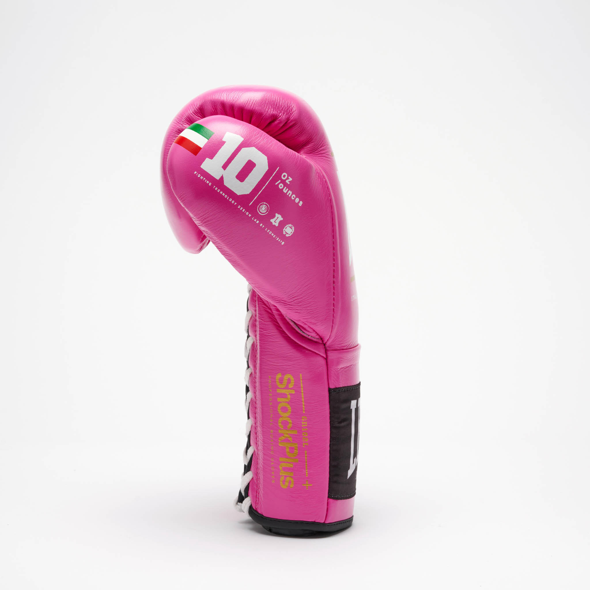 Leone1947 Guantes de Boxeo Shock Plus rosa 8 oz 3/7