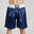 Short LEONE de Box Color Block Albastru