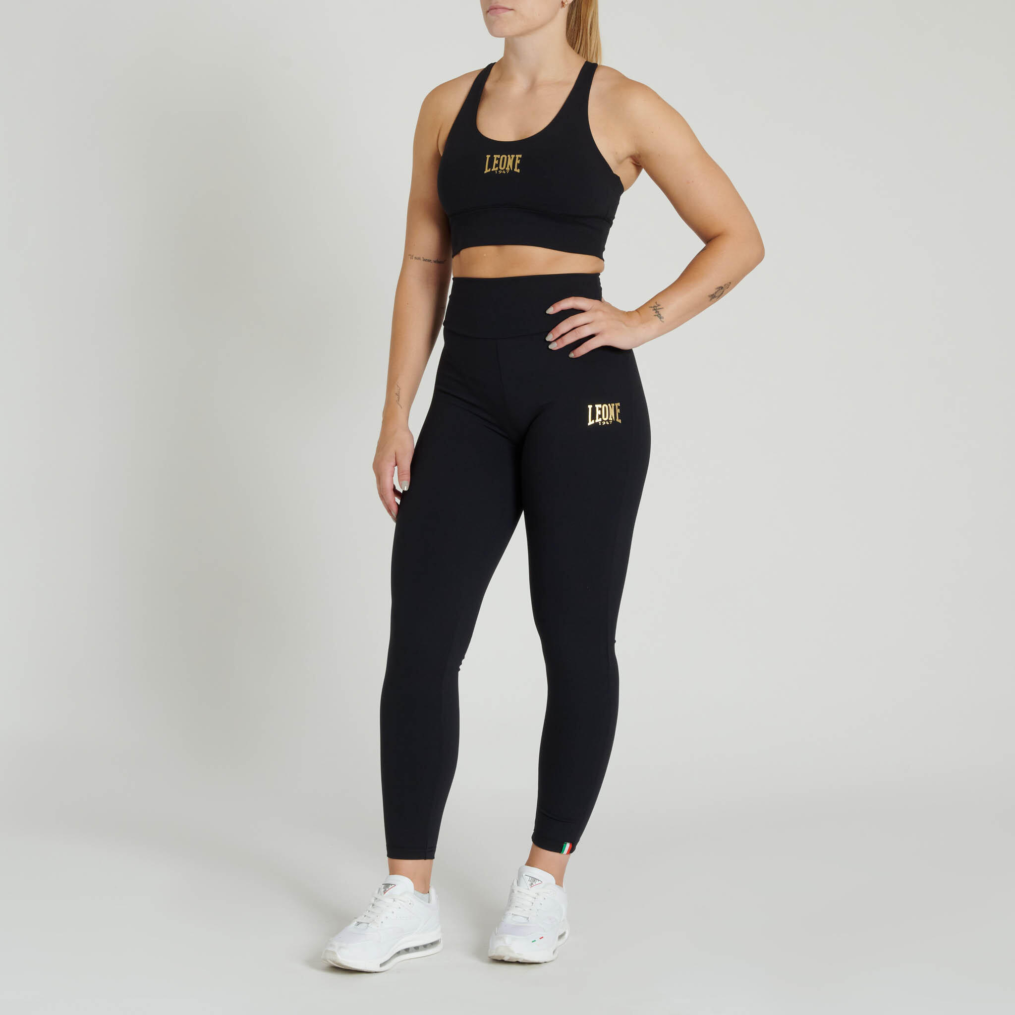 Top deportivo mujer Leone1947 DNA negro XS 3/3
