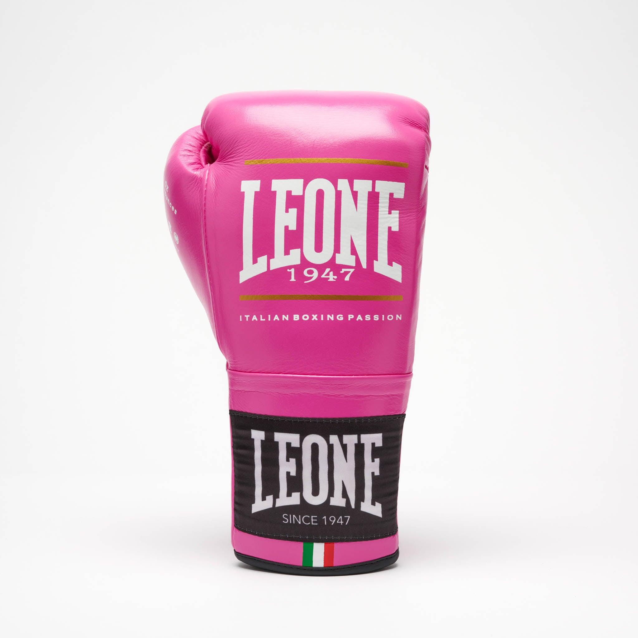 Leone1947 Guantes de Boxeo Shock Plus rosa 8 oz 5/7