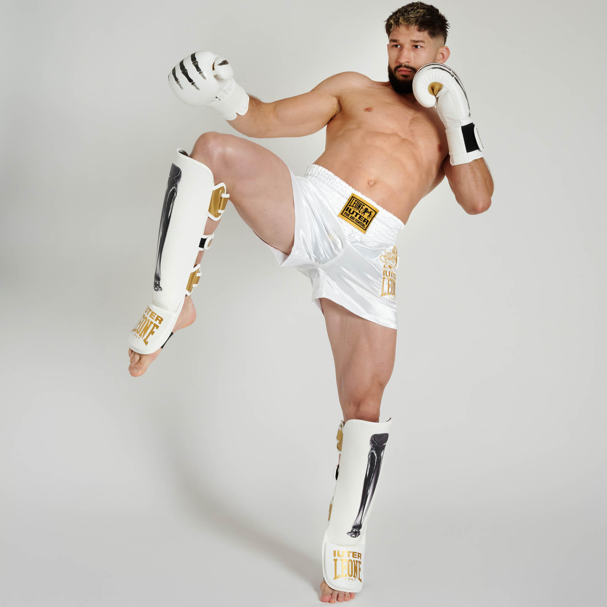 Pantalón Kick-Thai LEONE x IUTER blanco M 7/7