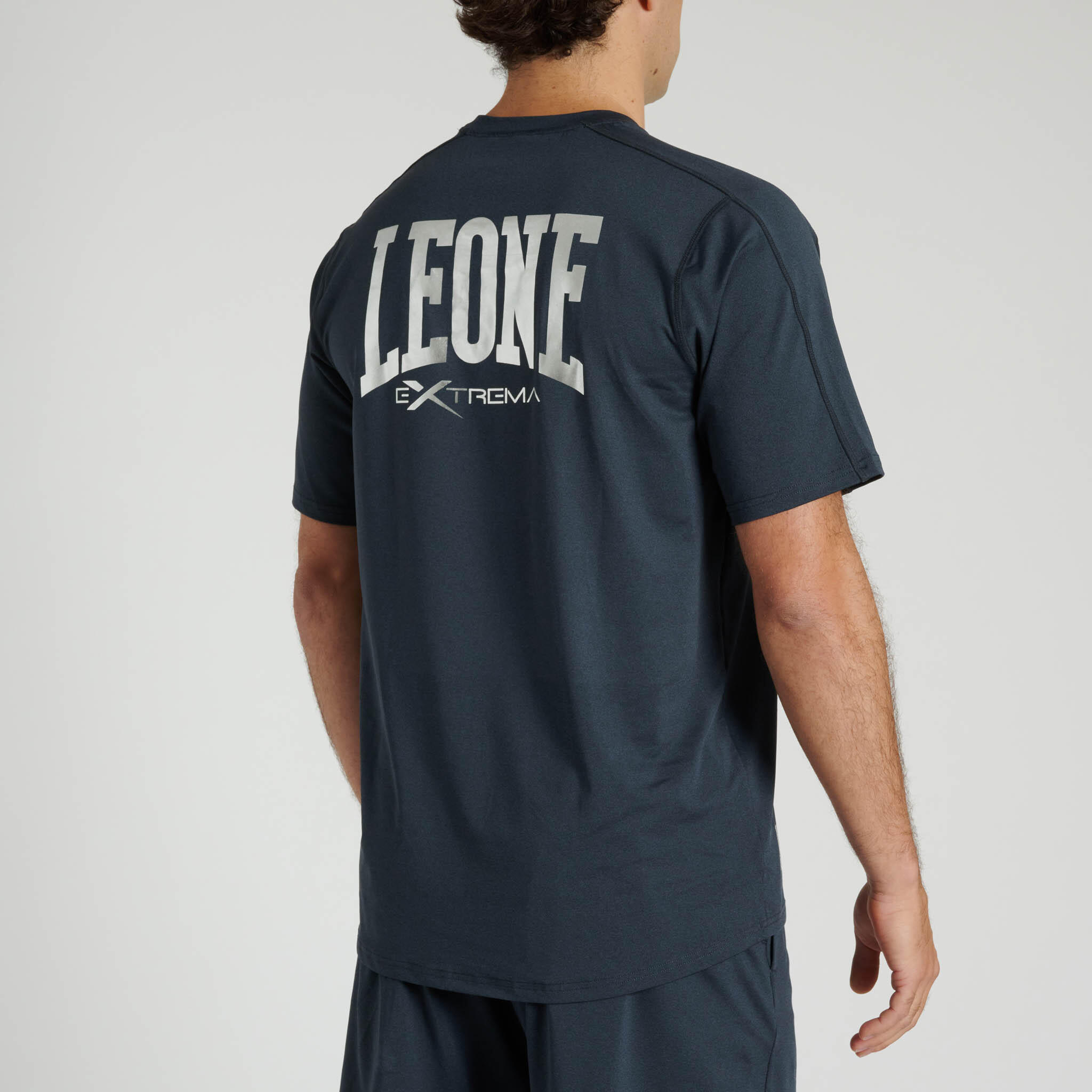 Leone1947 Camiseta MELANGE manga corta azul acero L 2/3