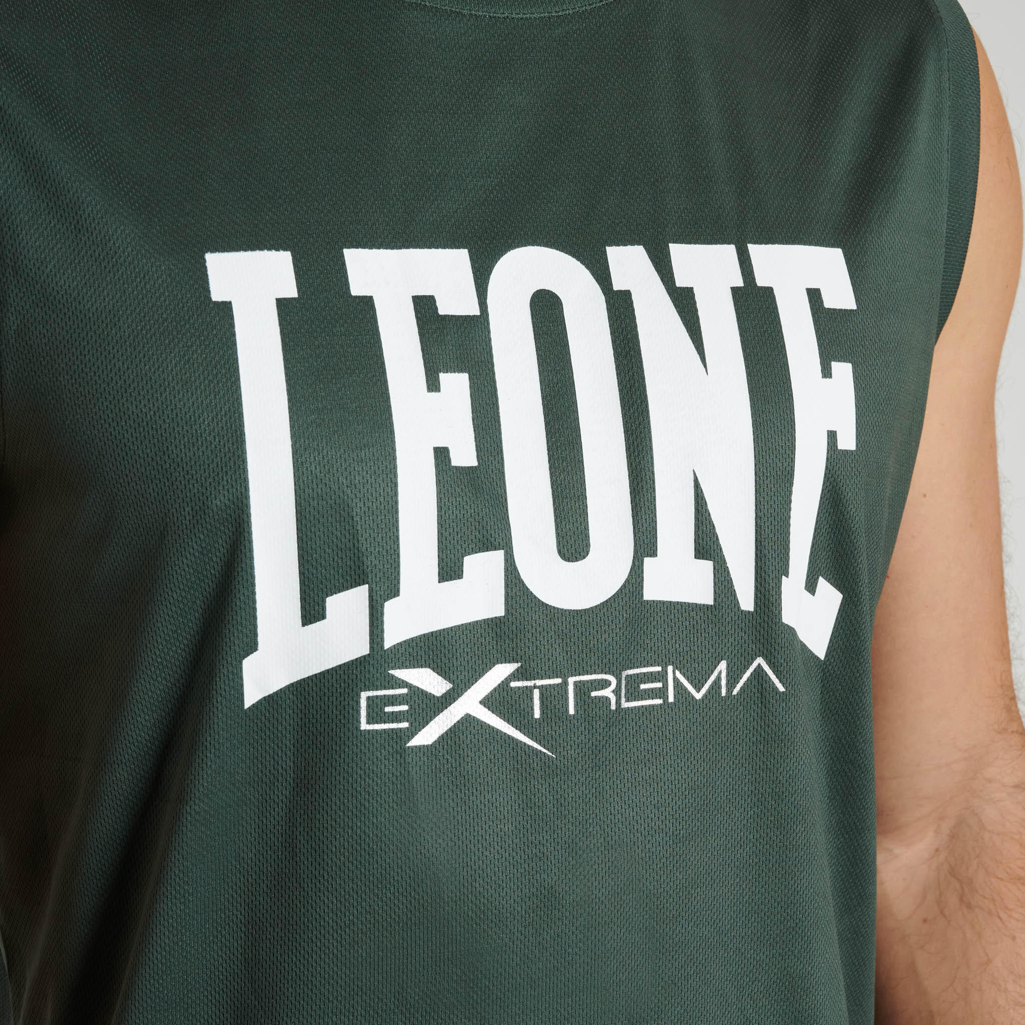 Top de alças Leone1947 LOGO verde exército L 3/3