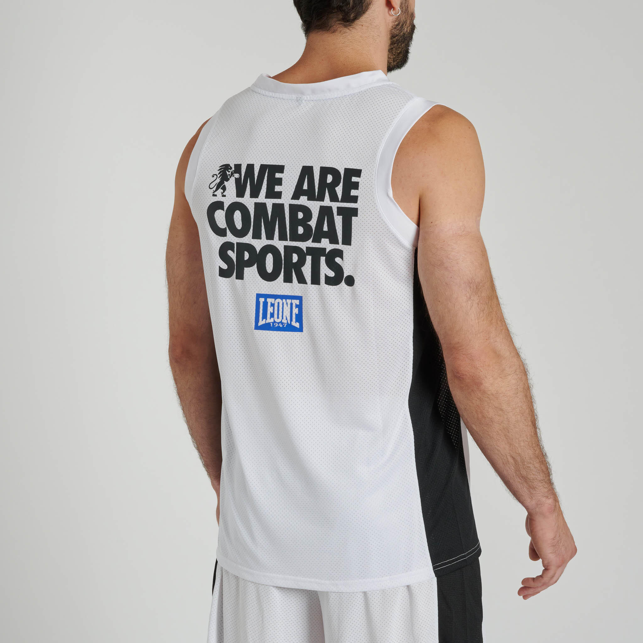 Camisola de alças Leone1947 LOGO WACS branco L 2/3