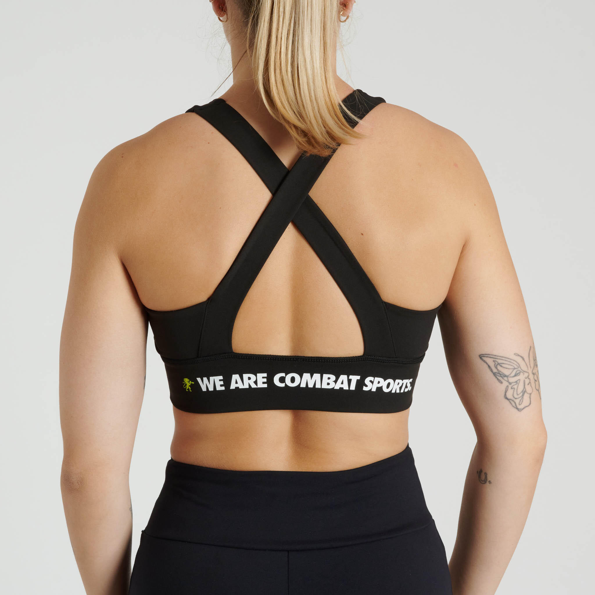 Top deportivo mujer Leone1947 LOGO WACS negro S 2/2