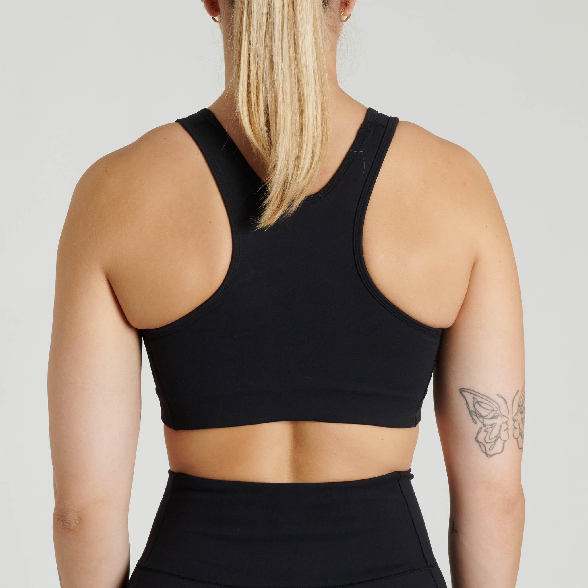Top desportivo feminino Leone1947 LOGO preto M 2/2