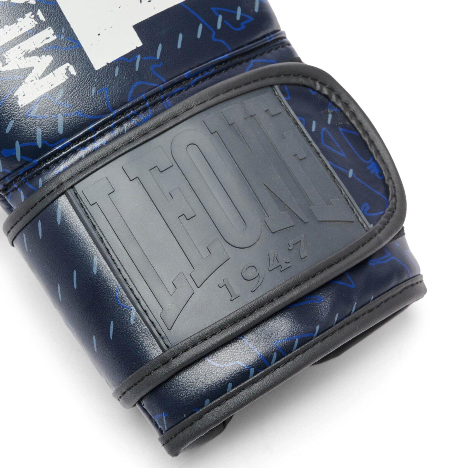Guantes de boxeo Leone1947 PRIMAL INSTINCT azul 16oz 7/7