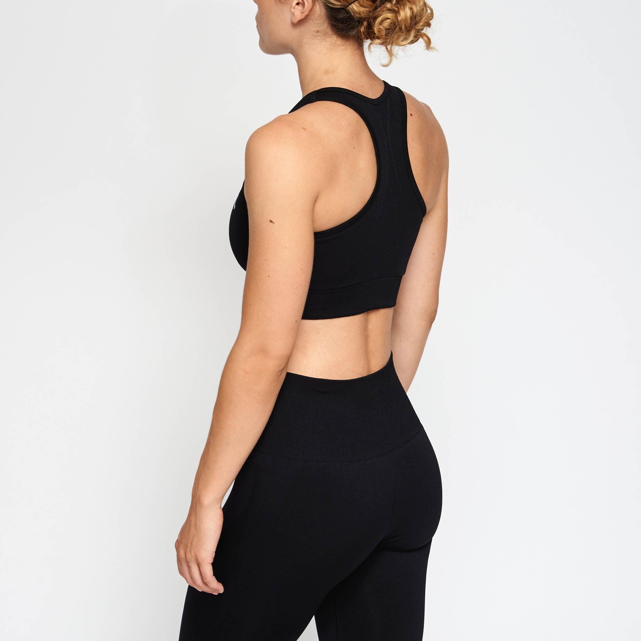 Top sport LOGO negro/M 6/7