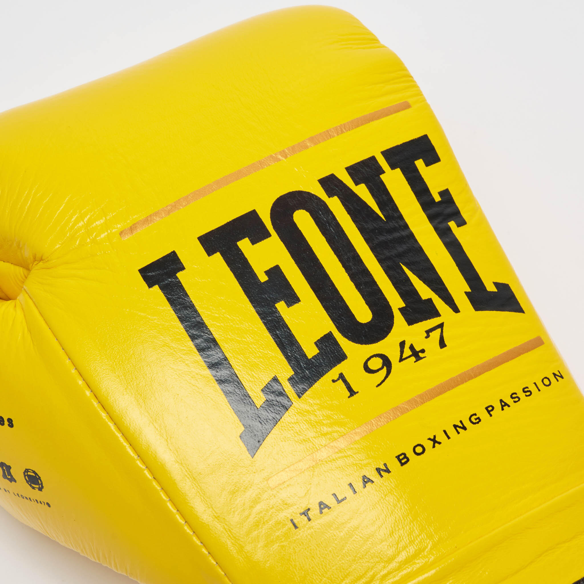 Leone1947 Guantes de boxeo SHOCK PLUS amarillo 10 oz 7/7