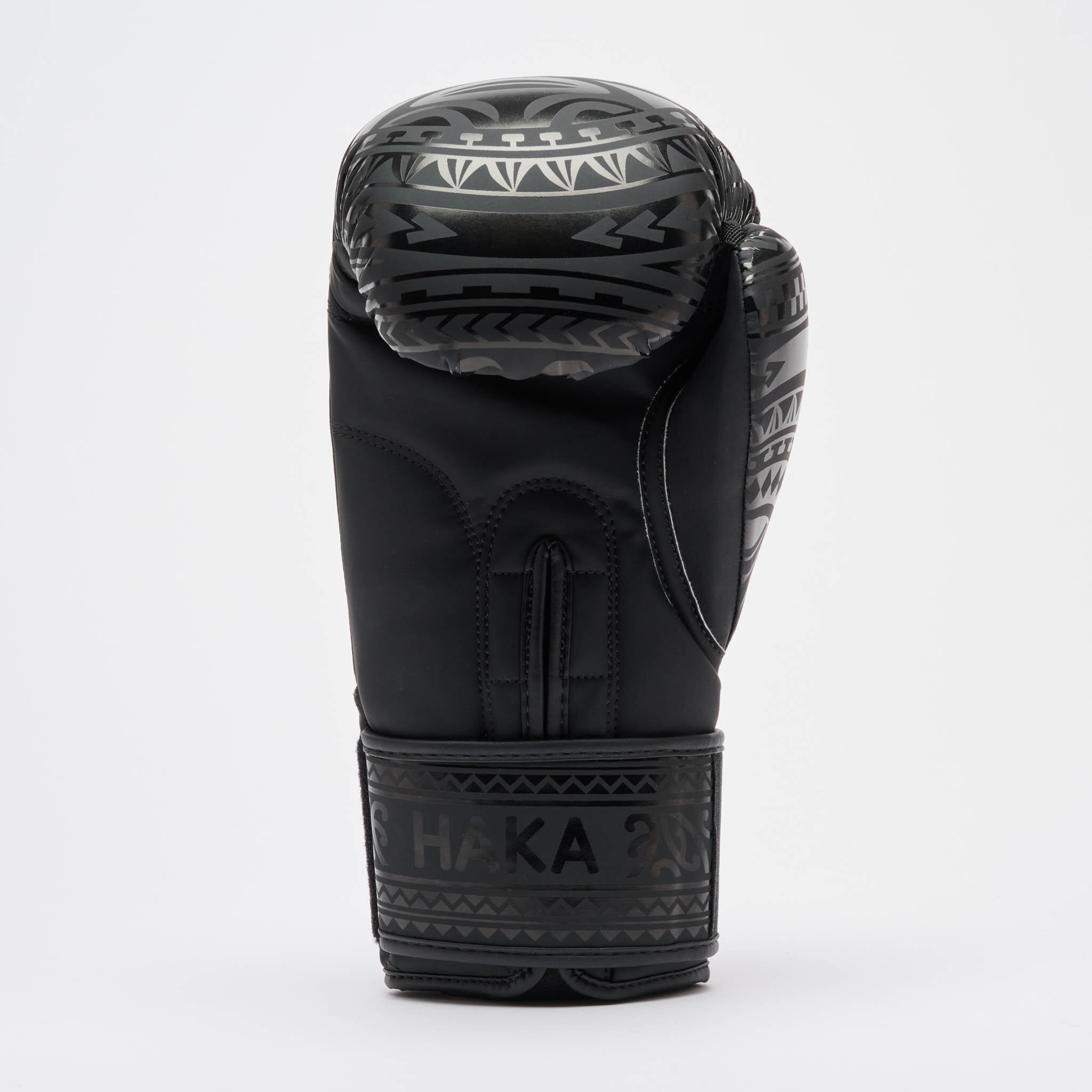 Leone1947 Luvas de boxe HAKA pretas 10 oz pele sintética 4/7