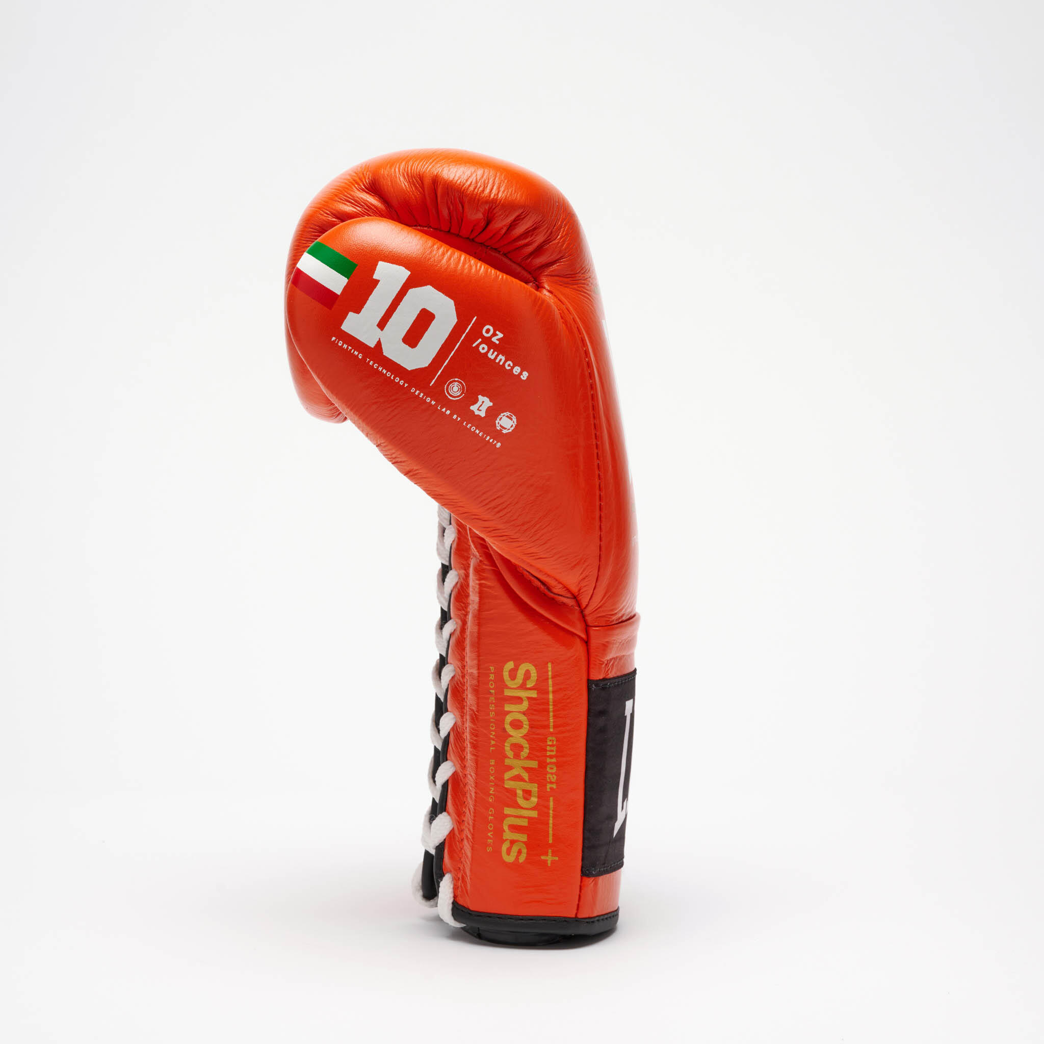 Luvas de Boxe Leone1947 SHOCK PLUS laranja 10 oz 3/4