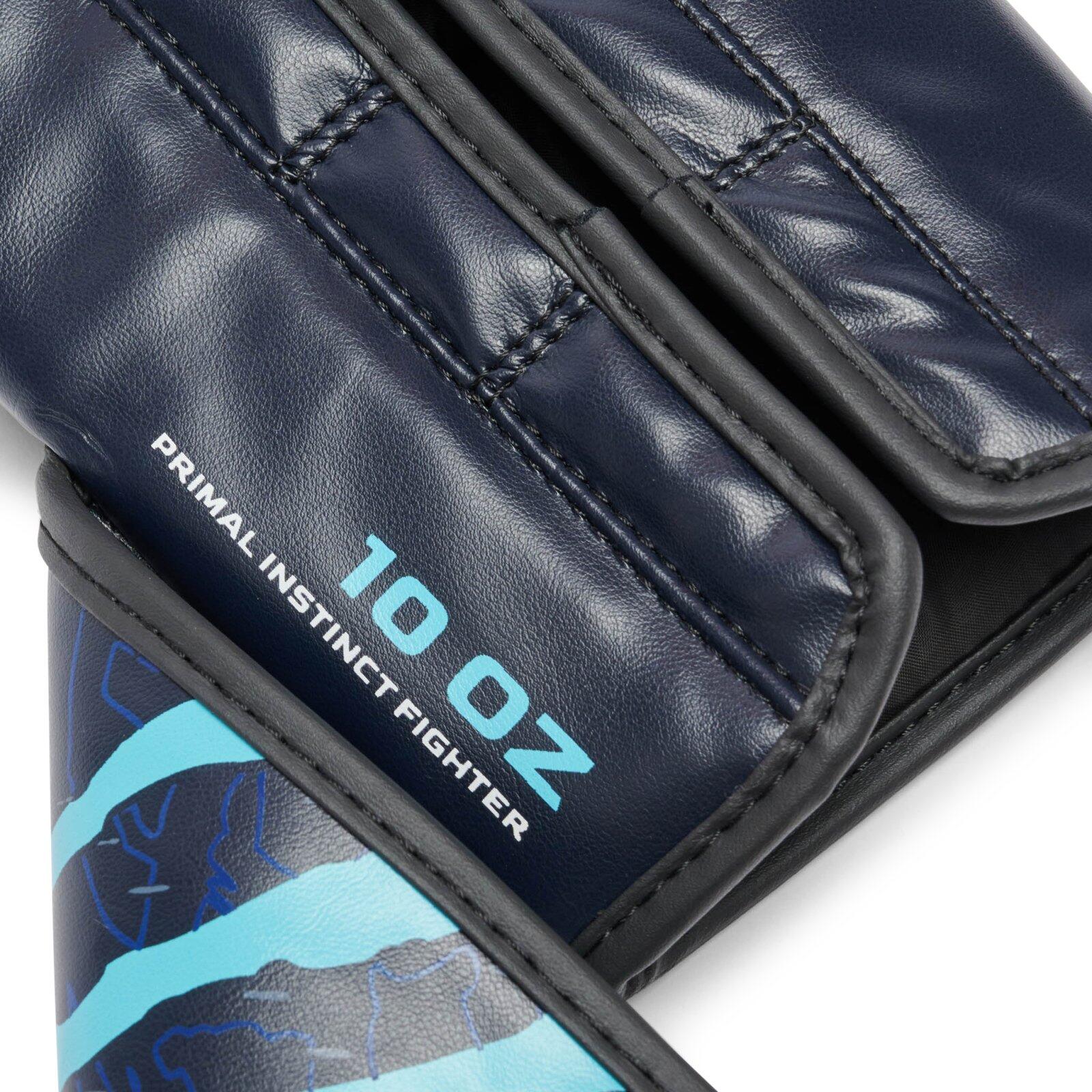 Guantes de boxeo Leone1947 PRIMAL INSTINCT azul 16oz 6/7