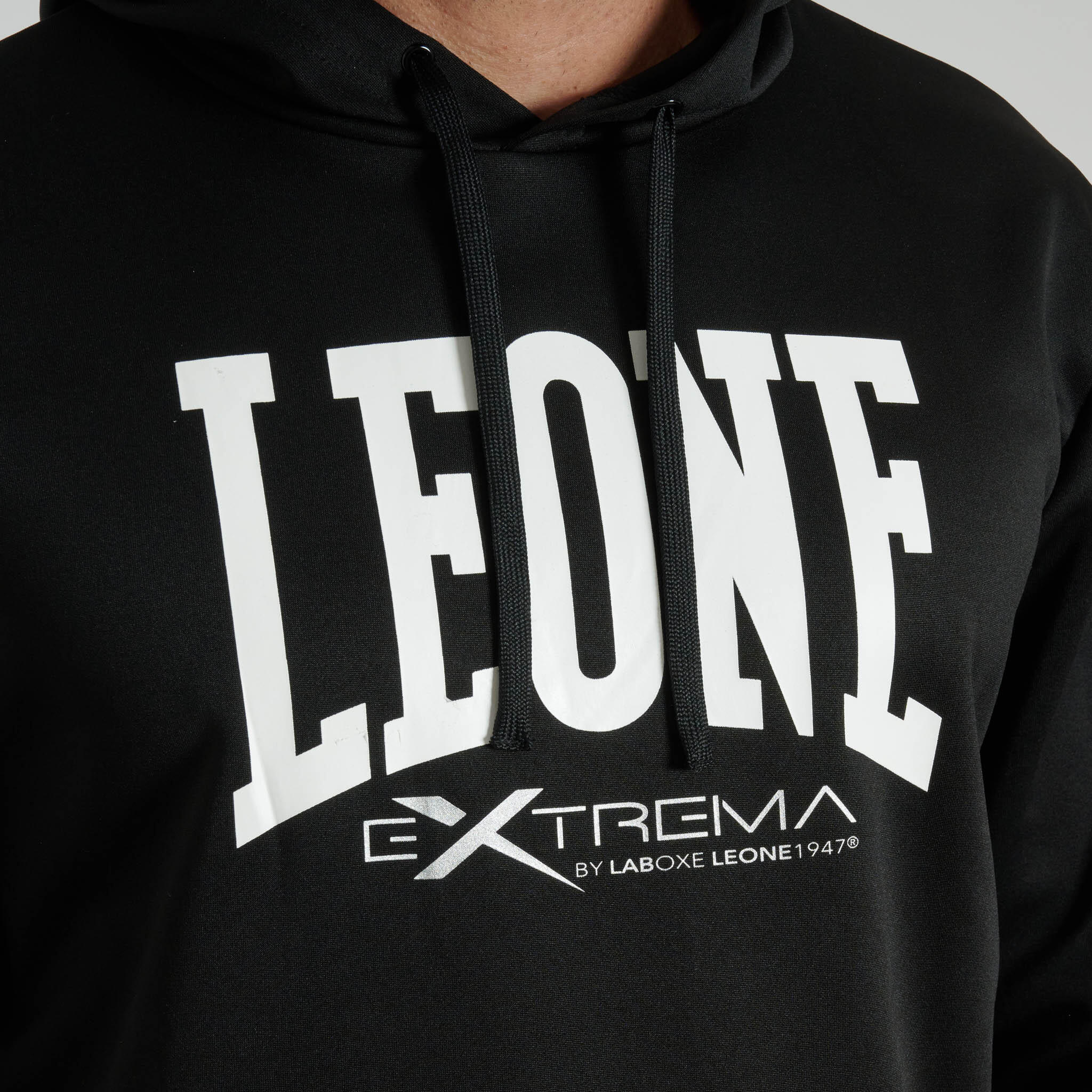 Sudadera con capucha Leone1947 LOGO negra L 3/4