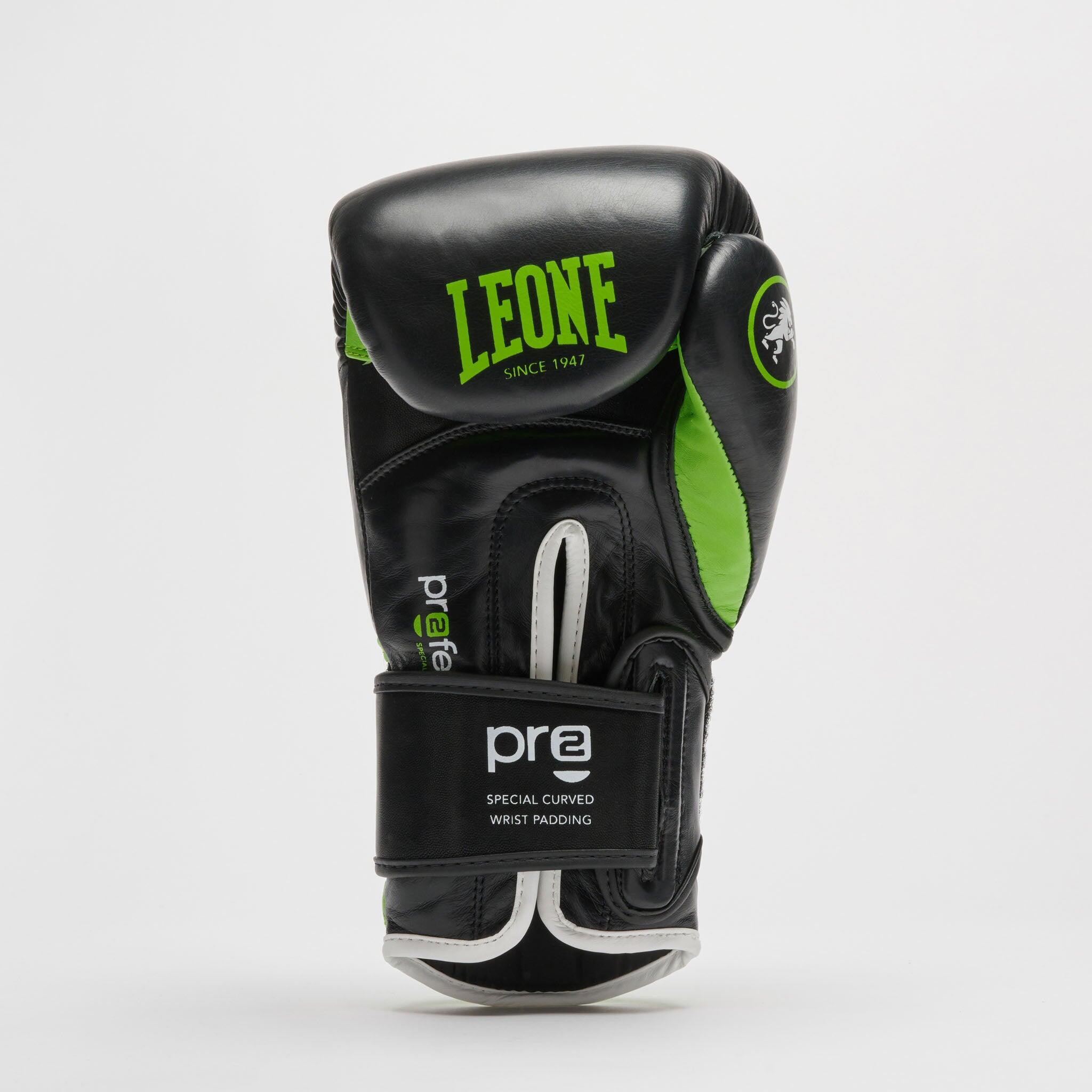 Leone1947 Guantes de Boxeo Professional 2 10 oz verde 4/7